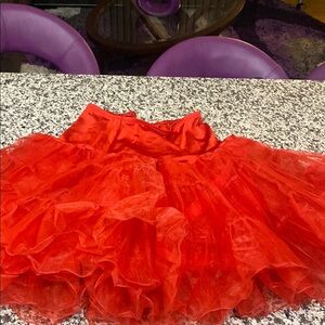 Petticoat Elegant Red Women's Skirt